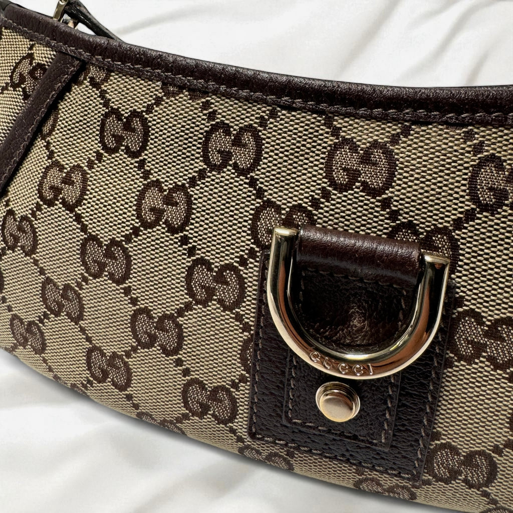 Gucci Mini Abbey D Ring Brown Shoulder Bag