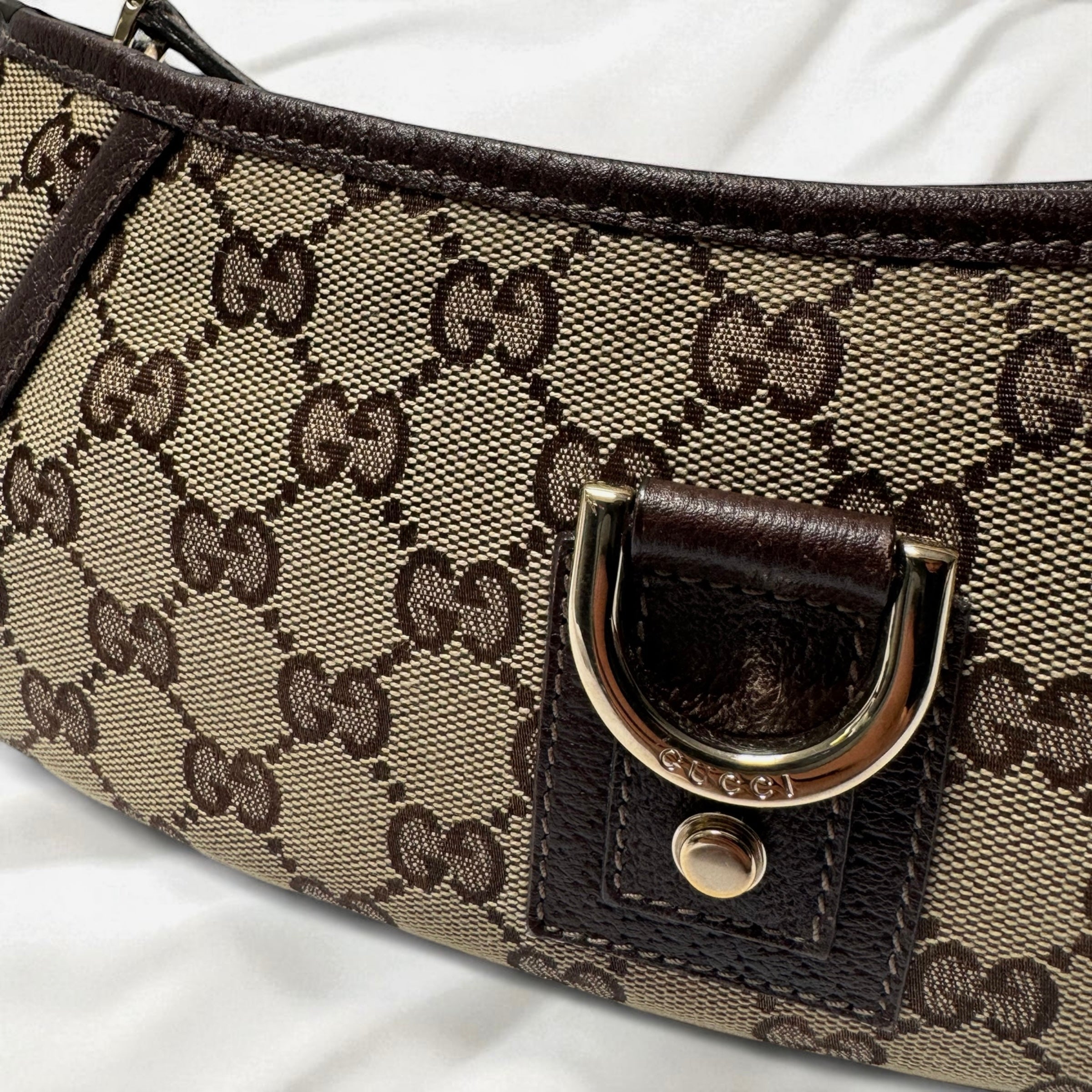 Gucci Mini Abbey D Ring Brown Shoulder Bag