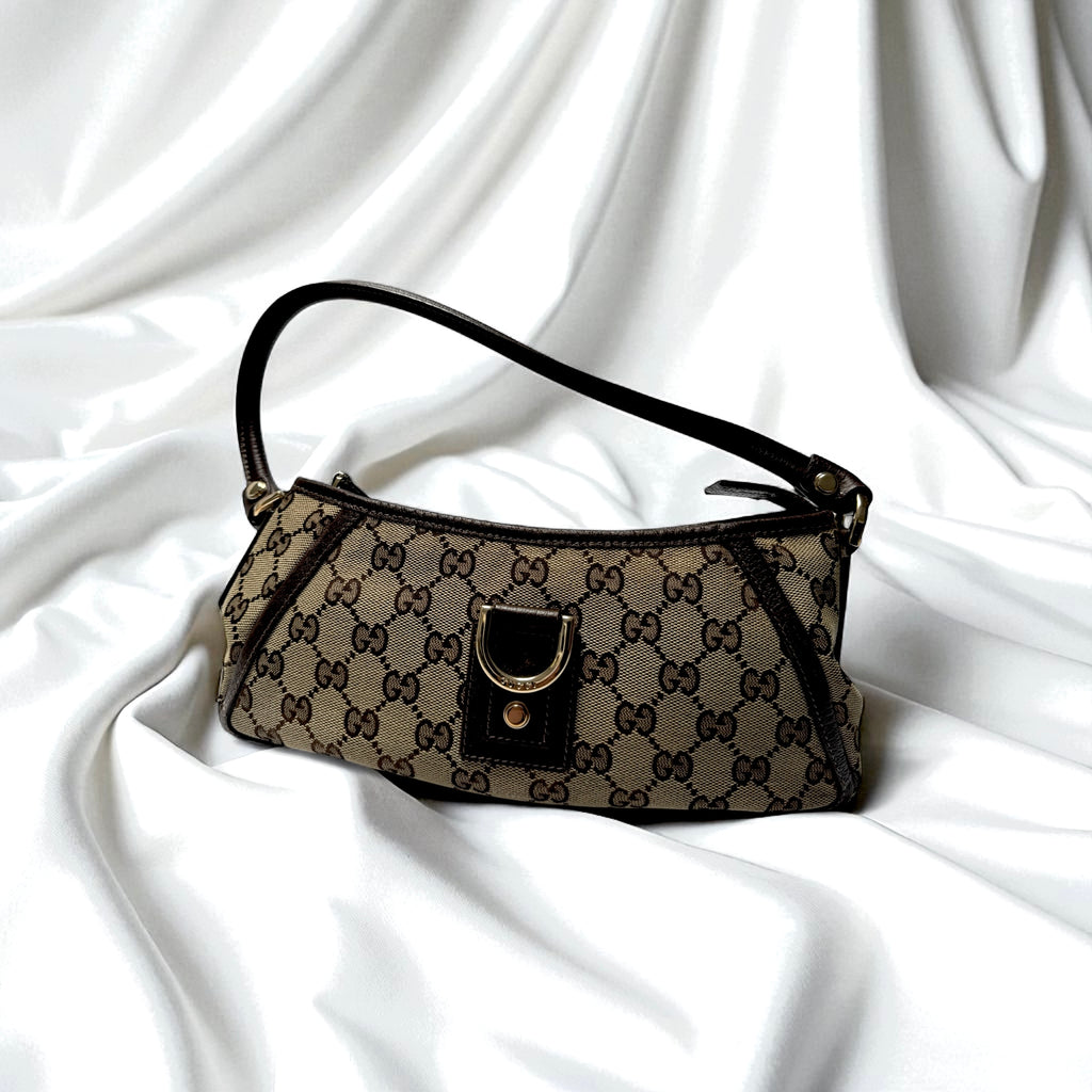 Gucci Mini Abbey D Ring Brown Shoulder Bag