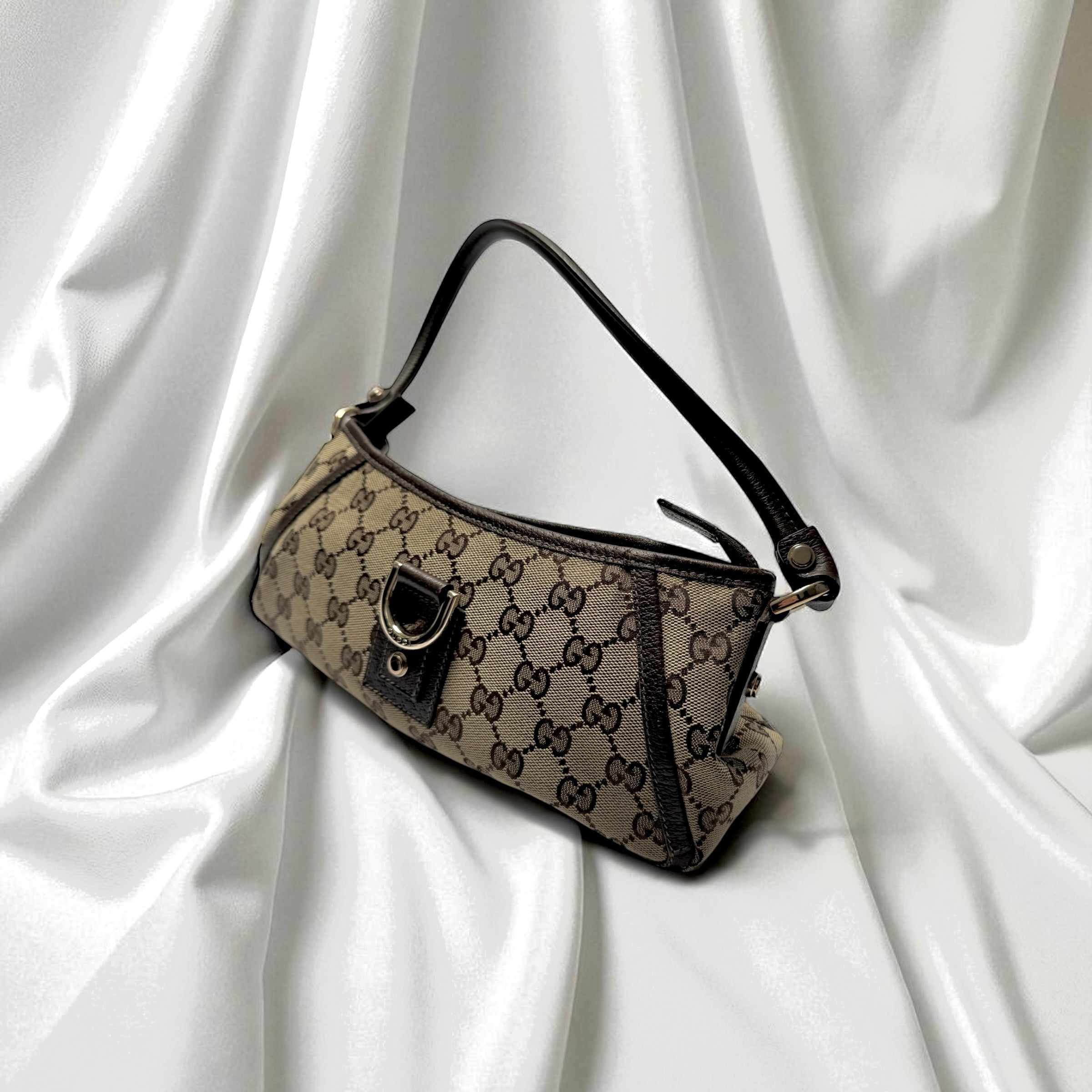 Gucci Mini Abbey D Ring Brown Shoulder Bag