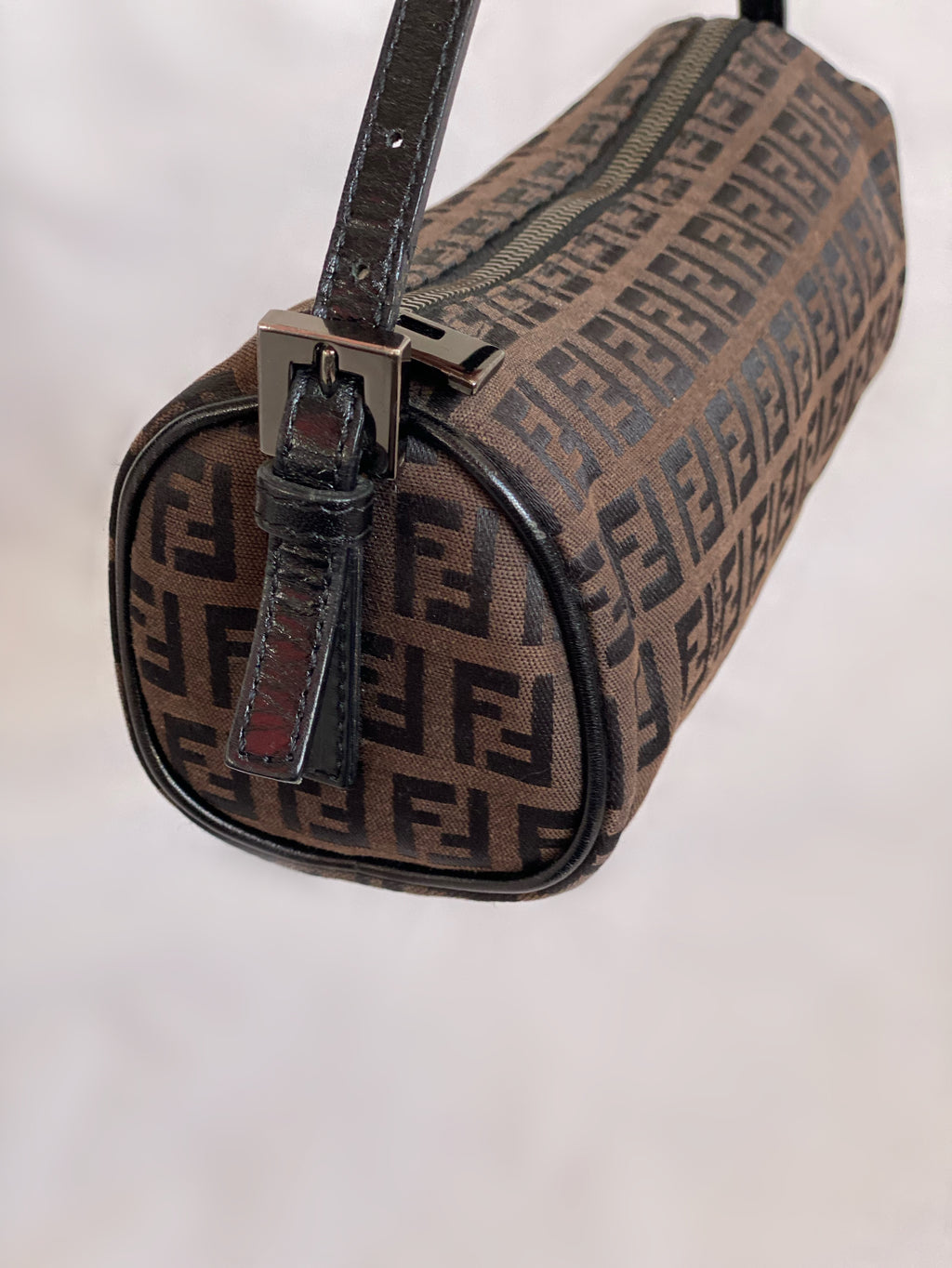 Fendi Zucchino Barrel Bag