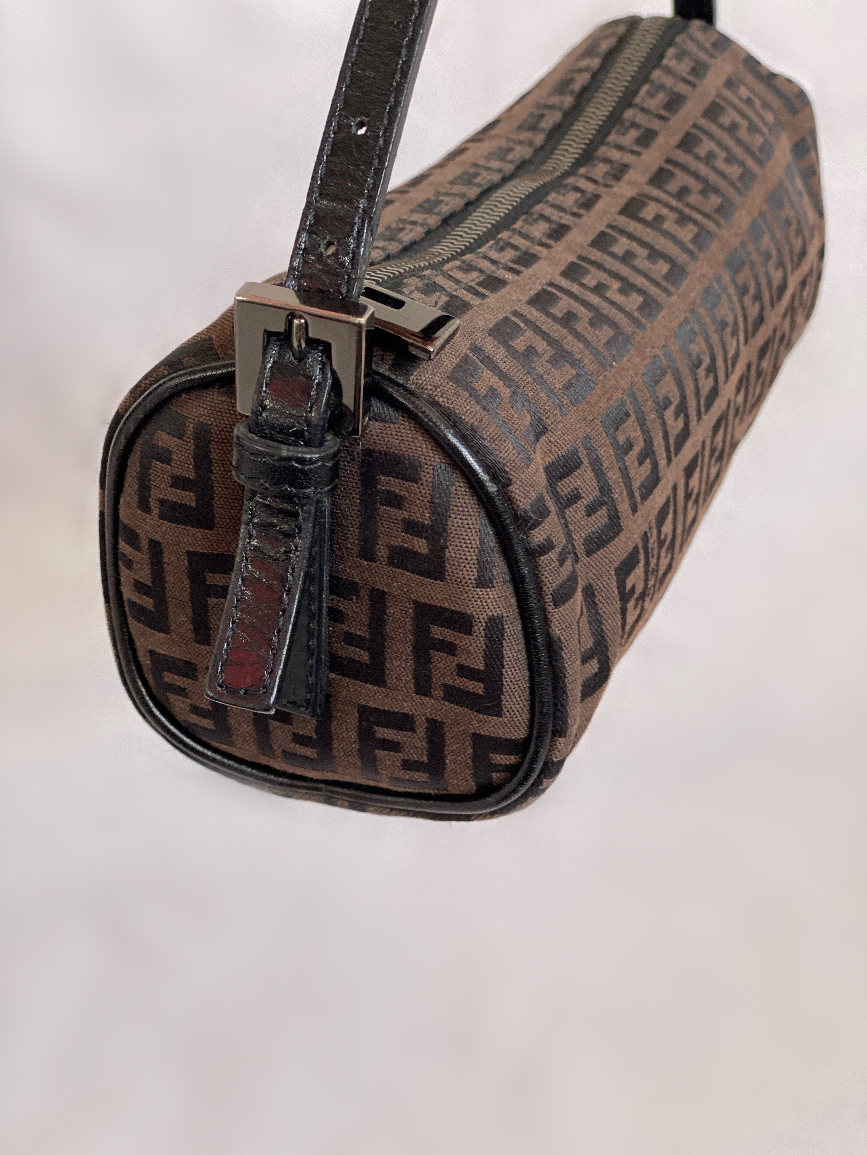 Fendi Zucchino Barrel Bag