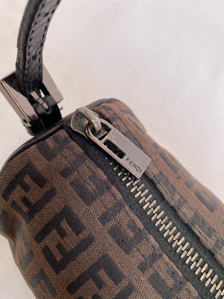 Fendi Zucchino Barrel Bag